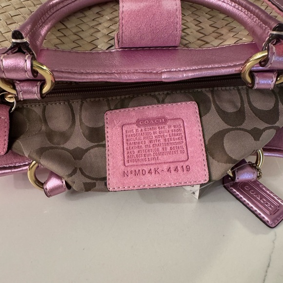 🩷 NWT COACH STRAW AND LEATHER TOTE! - Picture 10 of 13